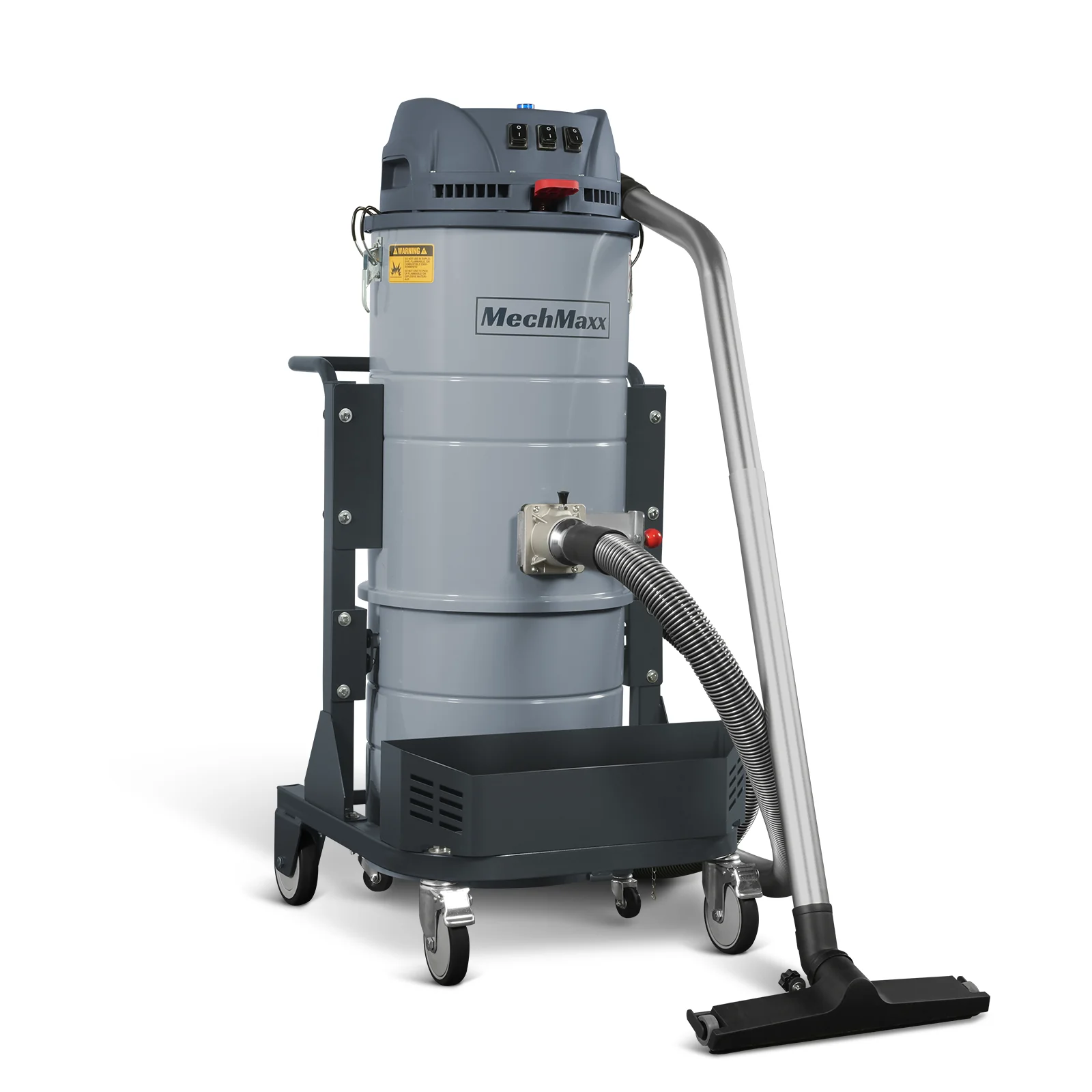 Industrial Wet/Dry Vacuum Cleaner with HEPA Filter Three Motor 3.3 HP 285 CFM 16 Gallon - 110V 1 Phase,  IVA3M - Image 17