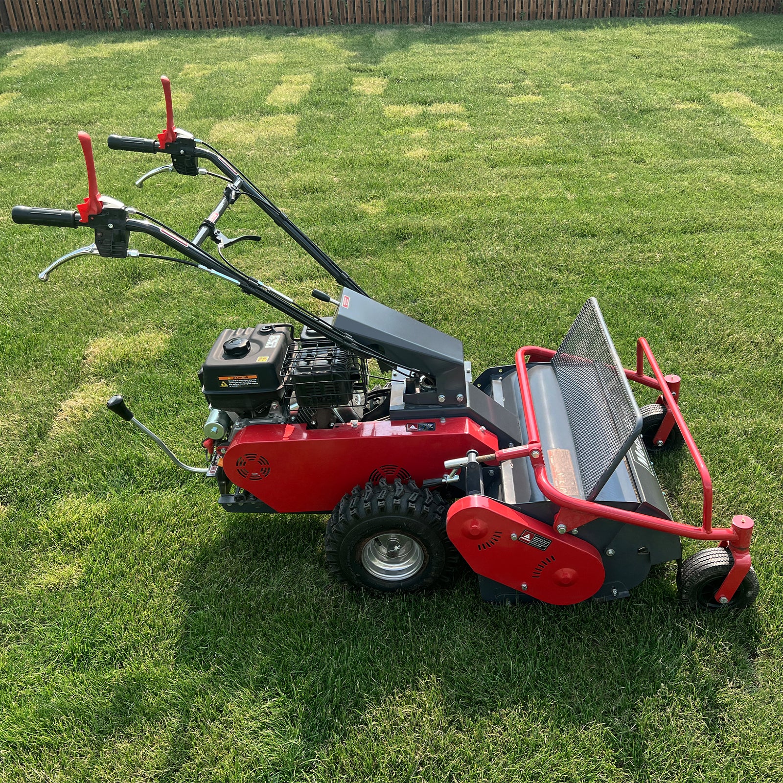 27" Walk Behind Flail Mower,  10HP 302cc,  Self-Propelled,  Wheeled,  Electric Start,  SFM27W - Image 5