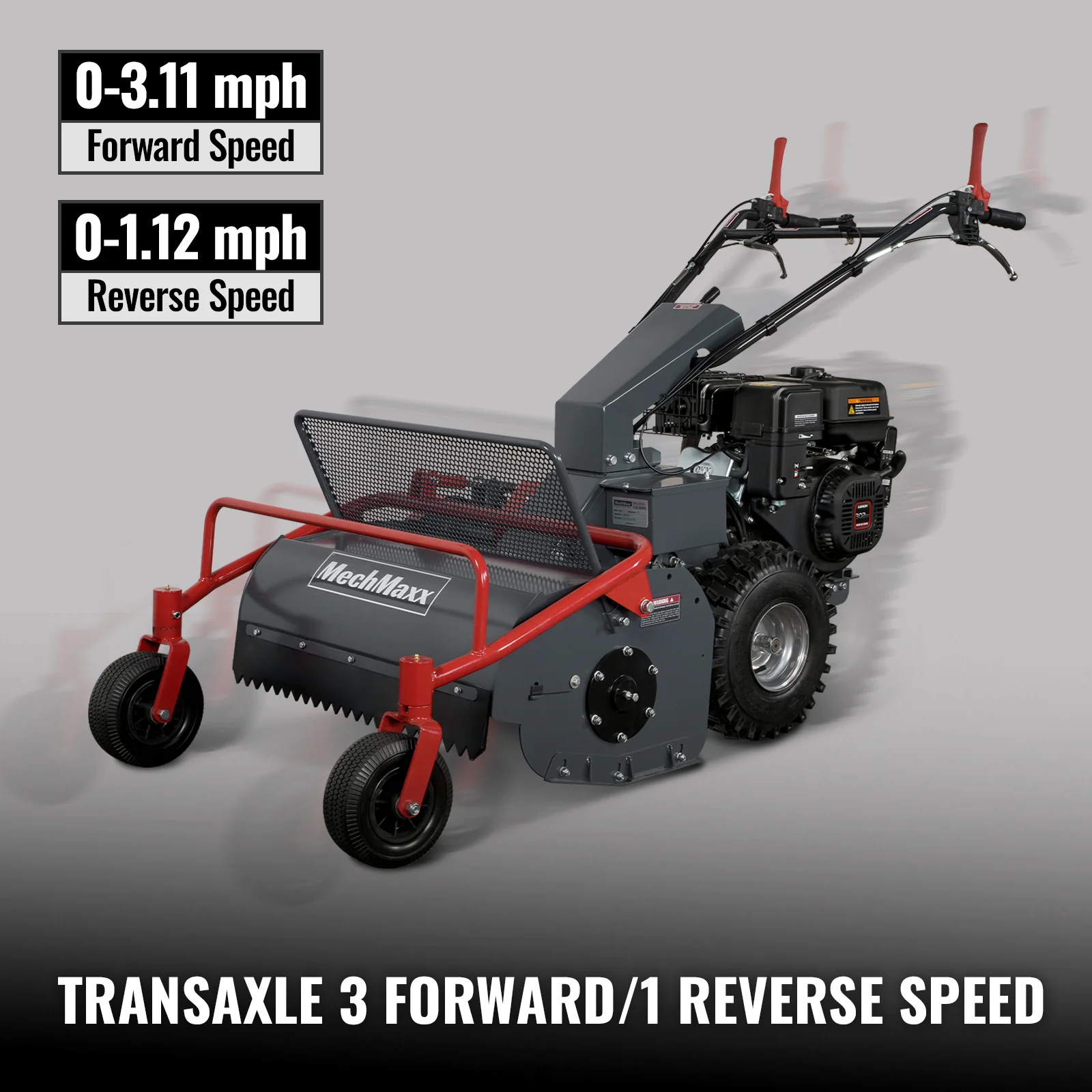 27" Walk Behind Flail Mower,  10HP 302cc,  Self-Propelled,  Wheeled,  Electric Start,  SFM27W - Image 9